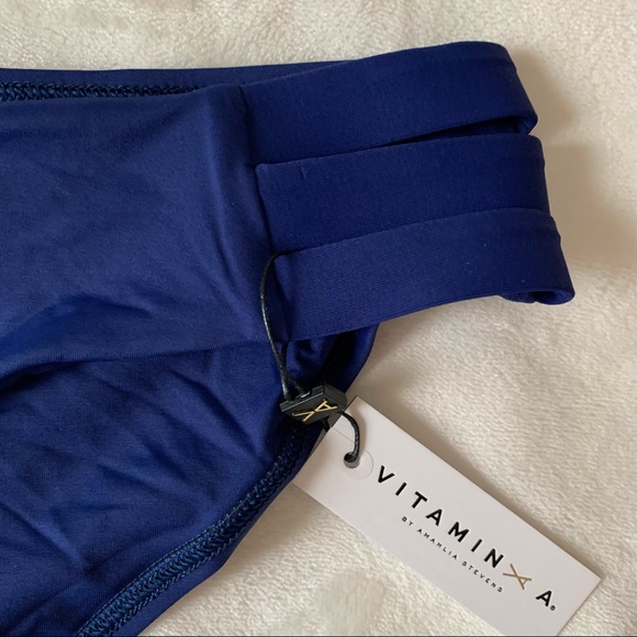 NWT Vitamin A Emelia Triple Strap  EcoLux Bottom in Sapphire - Picture 4 of 7